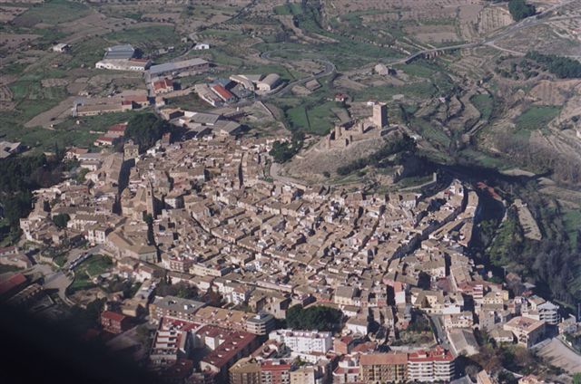 Vista Area del pueblo de BIAR