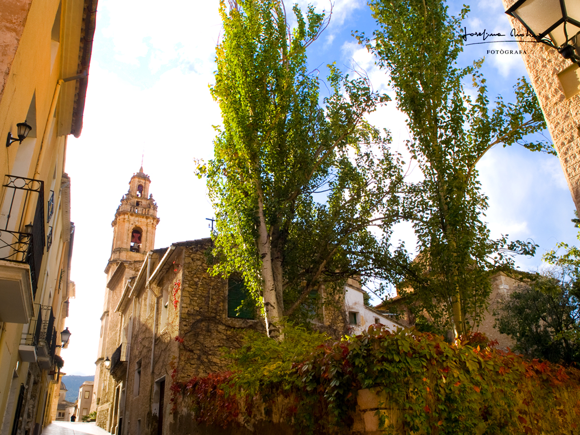 Vista iglesia de Biar